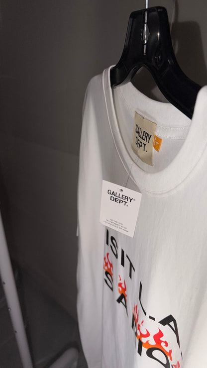 Gallery Dept. "Visit L.A. It's A Riot!" Graphic T-Shirt – White